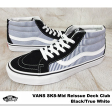 VANS SK8-Mid Reissue (Deck Club) Black/True White VN-0XIIFD8画像