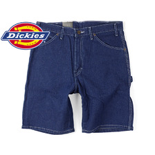 Dickies 3994 9.5" DENIM CARPENTER SHORT RINSED INDIGO BLUE画像