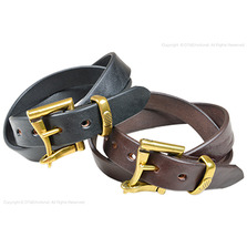 BARNS 栃木レザーベルト ファイヤーマンバックル OT別注モデル LE-4024画像