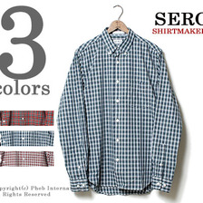 SERO ターチンチェックボタンダウンシャツ SR-01TC画像