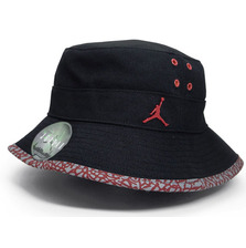 JORDAN BRAND JUMPMAN BUCKET HAT BLACKxRED EANK617911013画像