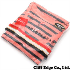 Ron Herman &times; Hanes BORDER V-NECK POCKET Tシャツ L.PINK画像