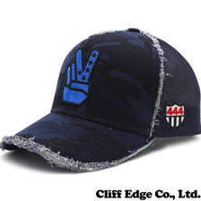 YOSHINORI KOTAKE DESIGN CAMO PIECEロゴエナメル メッシュキャップ NAVY CAMO画像