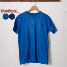 Goodwear S/S CREW NECK POCKET T-SHIRTS "INDIGO"画像