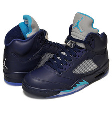 NIKE AIR JORDAN 5 RETRO NAVY/TURQUOISE BLUE-WHITE 136027-405画像