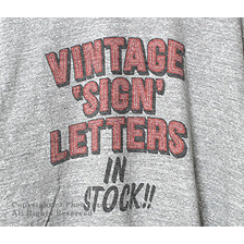 LETTERS 8 &times; FilMelange VINTAGE プリントTシャツ画像