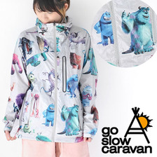 go slow caravan マイクロリップ 昇華プリント ポケッタブルパーカ ジャケット 315403画像