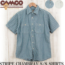 CAMCO S/S STRIPE CHAMBRAY SHIRTS画像