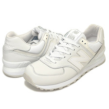 new balance ML574 WWT WHITE画像