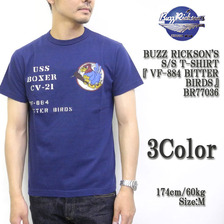 Buzz Rickson's S/S T-SHIRT 「VF-884 BITTER BIRDS」 BR77036画像
