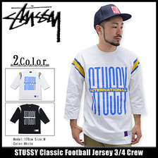 STUSSY Classic Football Jersey 3/4 Crew 114758画像