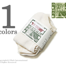 ORGANIC THREADS 3-PACK NO SHOW SOCKS-CREAM画像