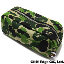 A BATHING APE ABC FLIGHT POUCH GREEN画像