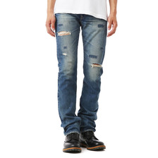 HYSTERIC GLAMOUR SP加工デニムリメイク スリムストレートPT 0243AP17画像