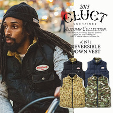 CLUCT REVERSIBLE DOWN VEST画像