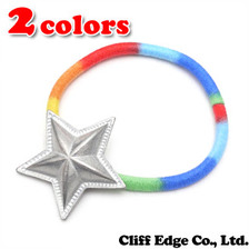 Sieste peau Star コンチョ付きヘアゴム画像