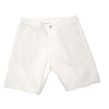 GROWN & SEWN INDEPENDENT SLIM SHORTS TWILL/white画像