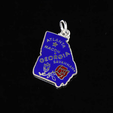 Wells Sterling Charm GEORGIA画像
