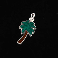 Wells Sterling Charm PALM TREE画像