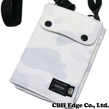 A BATHING APE &times; PORTER CITY CAMO TRAVEL CASE WHITE 1B33-182-908画像