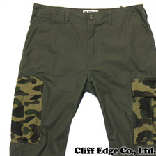 A BATHING APE 1ST CAMO 6POCKET CROPPED PANTS GREEN画像
