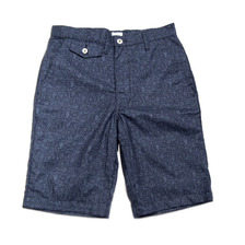 POST OVERALLS #1374L LINED VINTAGE CALICO MENPOLINI SHORTS2/blue ivy画像
