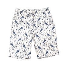 POST OVERALLS #1374L LINED VINTAGE CALICO MENPOLINI SHORTS2/blue love画像