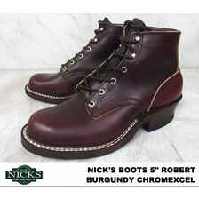 NICKS BOOTS 5" ROBERT Burgundy Chromexcel画像