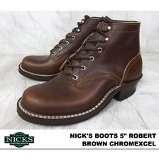 NICKS BOOTS 5" ROBERT Brown Chromexcel画像