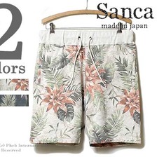Sanca ALOHA柄スウェットショーツ S15SPT32画像