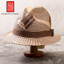 SAN FRANCISCO HAT MONTANA SCOUT FEDRA HAT BROWN/NATURAL画像