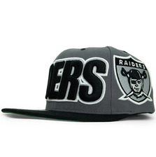 Mitchell & Ness OAKLAND RAIDERS XL-LOGO WORDMARK SNAPBACK LVMNOLR108画像