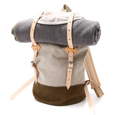 FRANK LEDER BEIGE CANVAS LINEN+VINTAGE WOOL BLANKET 0510138-83-F画像