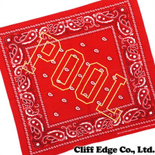 the POOL aoyama ONCE IN A LIFETIME OIALT REMAKE BANDANA REDxORANGE画像