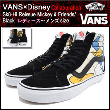 VANS × Disney Sk8-Hi Reissue Mickey & Friends/Black VN-0ZA0GHE画像