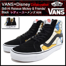 VANS &times; Disney Sk8-Hi Reissue Mickey & Friends/Black VN-0ZA0GHE画像