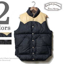Rocky Mountain Featherbed ワンウォッシュ デニムダウンベスト 450-502-05画像