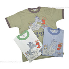 MILITARY TEE SHIRT TOM & JERRY "ROUGH ON RATS" TMC1548画像
