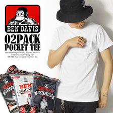 BEN DAVIS 2 PACK POCKET TEE BDU-1000画像