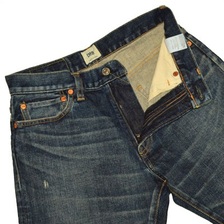 FOB FACTORY F1144SB 16ozストレッチレギュラー5ポケット加工デニム画像