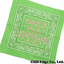the POOL aoyama ONCE IN A LIFETIME OIALT REMAKE BANDANA LT.GREENxPINK画像