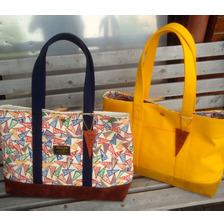 YEALOW FLAG PRINT TOTE BAG 39415/39416画像