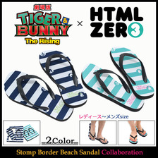 HTML ZERO3 Guttarelax × TIGER & BUNNY -The Rising- Stomp Border Beach Sandal( ACS175画像