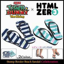 HTML ZERO3 Guttarelax &times; TIGER & BUNNY -The Rising- Stomp Border Beach Sandal( ACS175画像