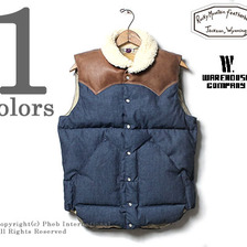 ROCKY MOUNTAIN &times; WAREHOUSE CHAMBRAY CHRISTY VEST画像