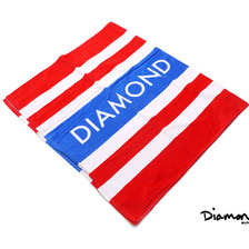 Diamond Supply Co. RED STRIPES DIAMOND TOWEL画像