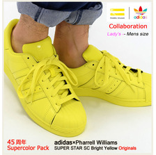 adidas Originals &times; Pharrell Williams SUPER STAR SC Bright Yellow S41837画像