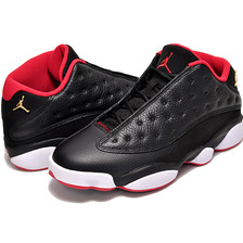 NIKE AIR JORDAN 13 RETRO LOW BLACK/METALLIC GOLD-UNIVERSITY RED-WHITE 310810-027画像