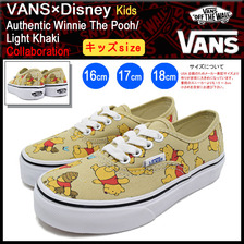 VANS &times; Disney Kids Authentic Winnie The Pooh/Light Khaki VN-018RGHJ画像