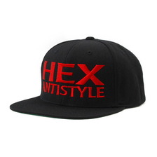 HEX ANTISTYLE SNAPBACK CAP (BLACK&times;RED) HAR-281画像